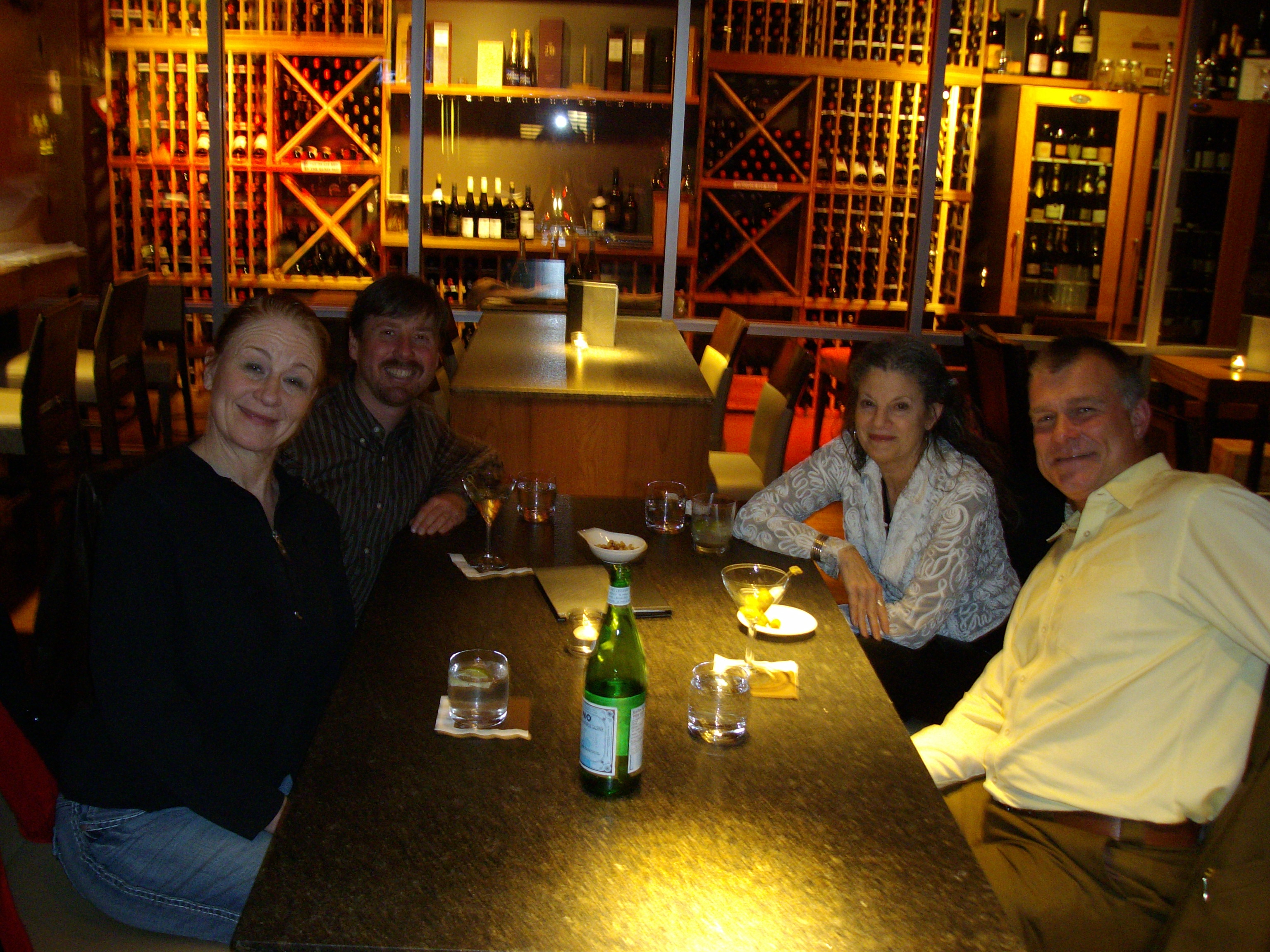 Left to Right: Anna Smith, Will Pritchard, Laura Agustin and Andy Sorfleet at Yew lounge at the Four Seasons, downtown Vancouver