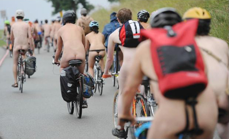 Annual World Naked Bike Ride in Vancouver, Saturday, June 14, 2014. Photo: Jason Payne, PNG