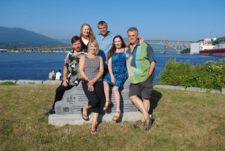 Triple-X First Directors at the Battle for Ballantyne Pier Memorial at New Brighton Park, Vancouver B.C. Photo: Elaine Ayres, 2012